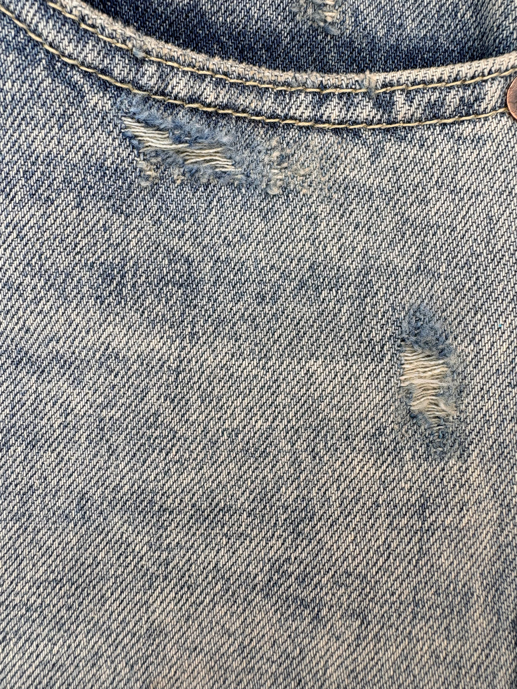 Redeemed Distressed Barrel Leg Jeans