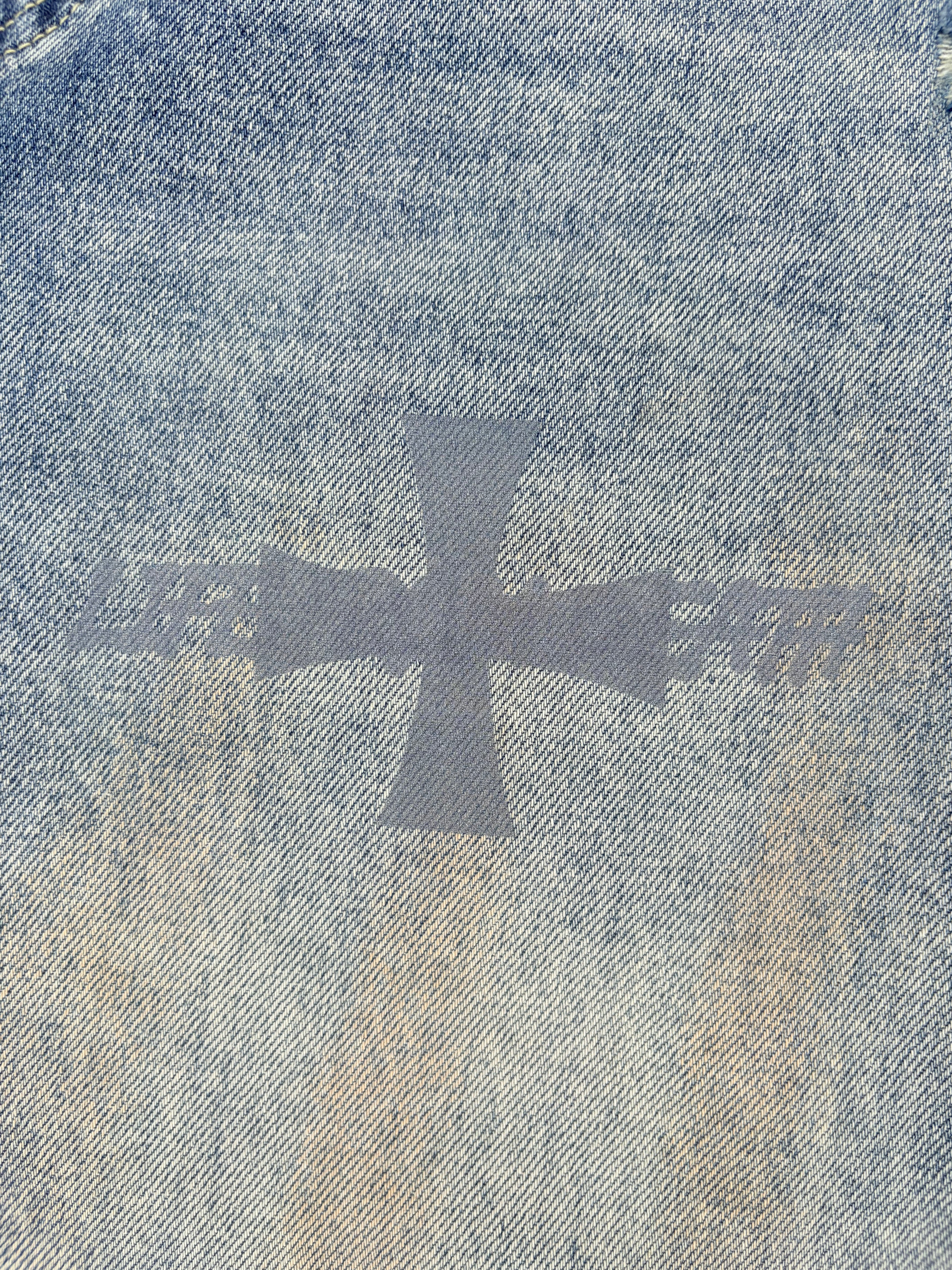 Redeemed Distressed Barrel Leg Jeans