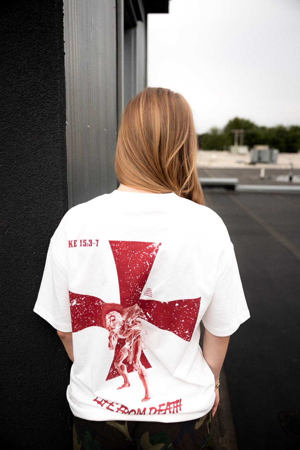 Redeemed LUKE 15:3-7 Graphic Cotton T-Shirt